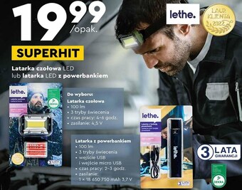 Biedronka Latarka czołowa lethe oferta
