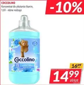 Coccolino blue splash płyn do płukania tkanin koncentrat 1800 ml (72 prania)