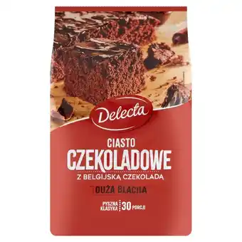 Delecta duża blacha ciasto czekoladowe z belgijską czekoladą mieszanka do przygotowania ciasta 670 g