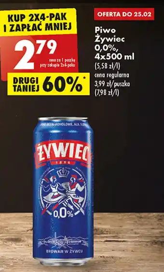 Biedronka Żywiec Piwo 0,0%, 500ml oferta