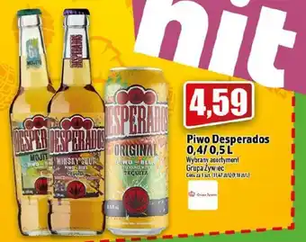 Topaz Desperados Piwo 0,4/0,5l oferta