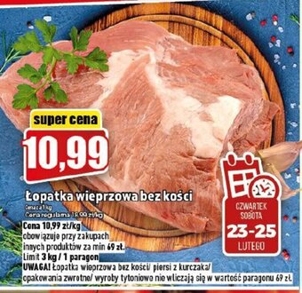 Topaz Łopatka wieprzowa bez kości 1 kg oferta