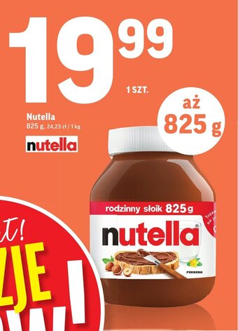 Intermarche Nutella 825g oferta