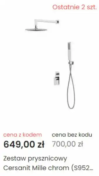 Morele.net Cersanit Zestaw prysznicowy oferta