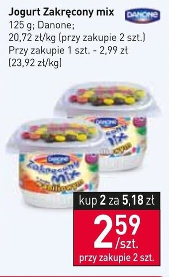 Stokrotka Market Danone Jogurt Zakręcony mix 125 g oferta