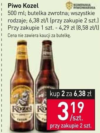 Stokrotka Market Kompania Piwowarska Piwo Kozel 500 ml oferta