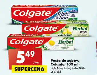 Biedronka Colgate Pasta do zębów 100ml oferta