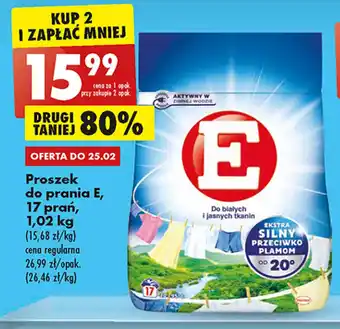Biedronka E Proszek do prania 1,02kg oferta