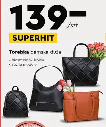 Biedronka Puccini Torebka damska duża oferta
