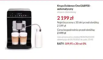 RTV EURO AGD Krups Evidence One ekspres ciśnieniowy EA8958 oferta