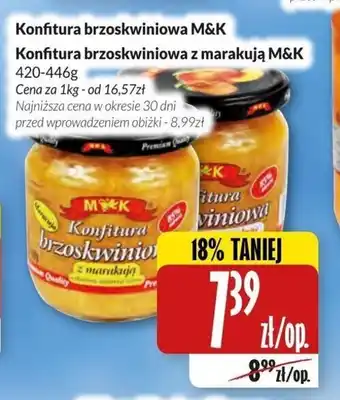 M&K Konfitura brzoskwiniowa 420-446 g