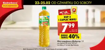 Biedronka Wyborny Olej rzepakowy 1 l oferta