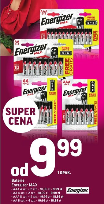 Intermarche Baterie Energizer Max wybrane rodzaje oferta