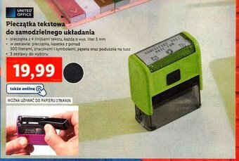 Pieczątka tekstowa do samodzielnego układania
