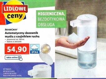 Lidl Automatyczny dozownik mydła z czujnikiem ruchu oferta