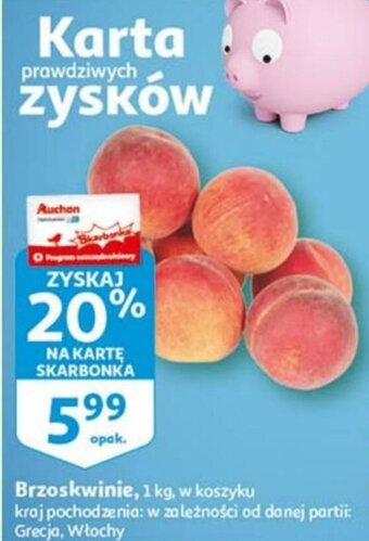 Auchan Brzoskwinie 1kg oferta