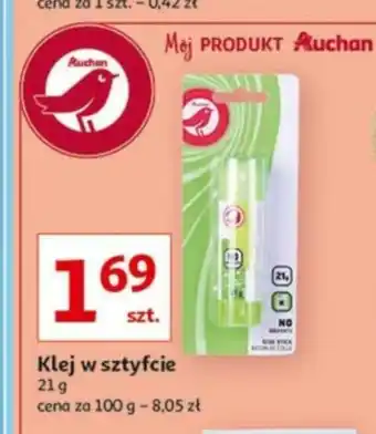 Auchan Klej w sztyfcie 21g oferta