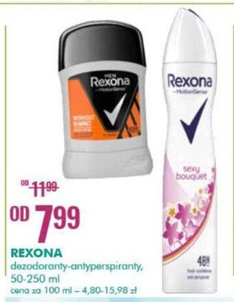 SuperPharm Rexona dezodoranty-antyperspiranty 50-250ml oferta