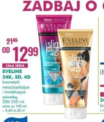 SuperPharm Eveline 24K, 3D, 4D kosmetyki wyszczuplające i modelujące sylwetkę 200-250ml oferta