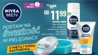 SuperPharm Nivea Men żele do golenia oraz pielęgnacji i oczyszczania twarzy 100-200ml oferta