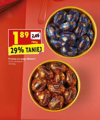 Biedronka Praliny na wagę Wawel 100g oferta