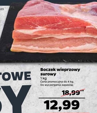 Netto Boczek wieprzowy surowy 1kg oferta