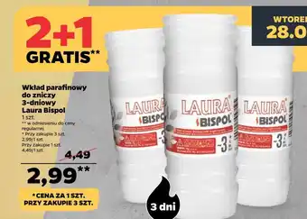 Netto Bispol Wkład parafinowy do zniczy 3-dniowy Laura oferta
