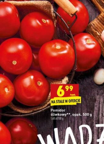 Biedronka Pomidor śliwkowy 500g oferta