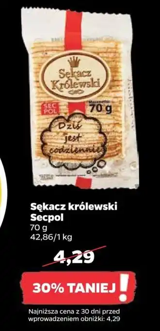 Netto Secpol Sękacz królewski 70g oferta