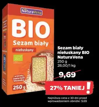 Netto Sezam biały niełuskany bio naturavena oferta