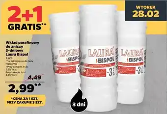 Netto Wkład parafinowy do zniczy 3-dniowy laura bispol oferta
