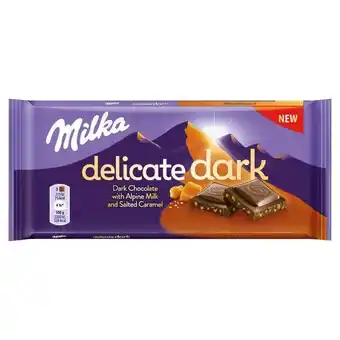 Torimpex Milka delicate dark czekolada z mleka alpejskiego salted caramel 85 g oferta