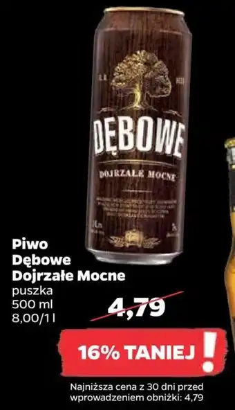Netto Dębowe Dojrzałe Mocne Piwo 500ml oferta