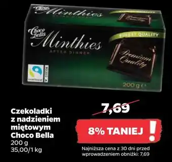 Netto Choco Bella Czekoladki z nadzieniem miętowym 200g oferta