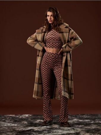 Sinsay Crop top ze wzorem oferta