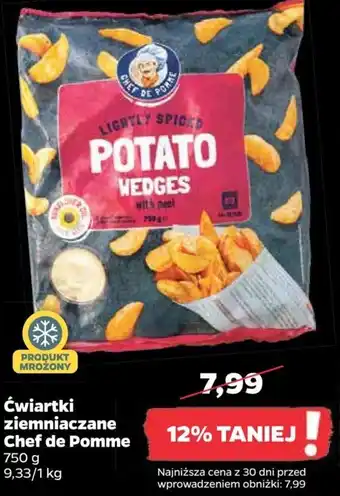 Netto Chef de Pomme Ćwiartki ziemniaczane 750g oferta