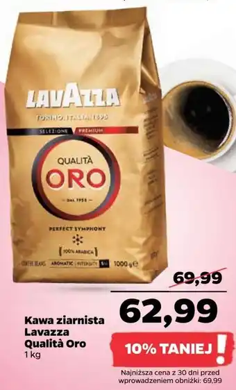 Netto Lavazza Qualita Oro Kawa ziarnista 1kg oferta