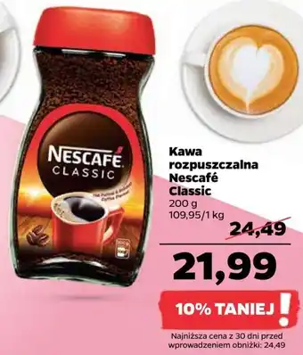 Netto Nescafe Kawa rozpuszczalna Classic 200g oferta