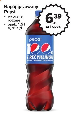Odido Pepsi napój gazowany o smaku cola 1,5 l oferta