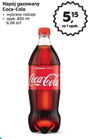 Odido Coca-cola napój gazowany 850 ml oferta