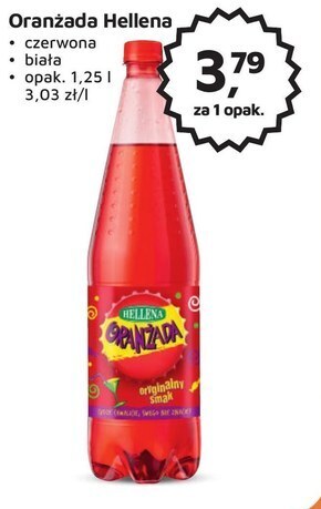 Odido Hellena oranżada czerwona 1,25 l oferta