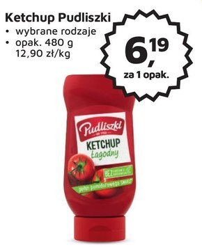 Odido Pudliszki ketchup łagodny 480 g oferta