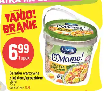 E.Leclerc Lisner Sałatka warzywna z jajkiem/groszkiem 500g oferta