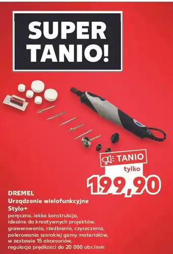 Kaufland Szlifierka prosta stylo+ f0132050ja dremel oferta