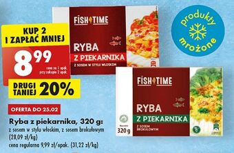 Biedronka Ryba z piekarnika sosem włoskim fish time oferta