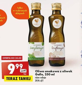 Biedronka Oliwa aromatyzowana bazylia gallo oferta