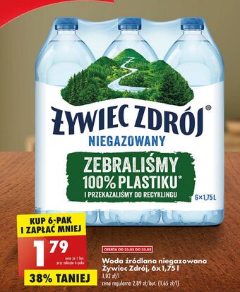 Biedronka Woda niegazowana żywiec zdrój oferta