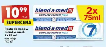 Biedronka Pasta do zębów extra fresh blend-a-med complete protect fresh 7 oferta