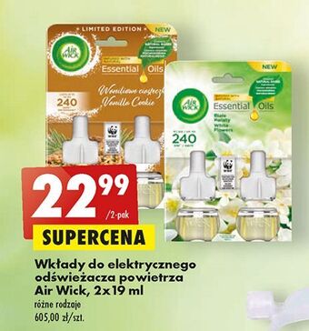 Biedronka Wkład białe kwiaty air wick electric essential oils oferta
