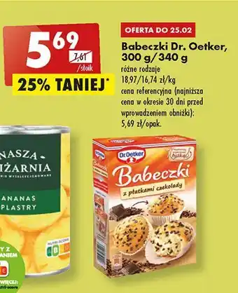 Biedronka Z płatkami czekolady dr. oetker babeczki oferta